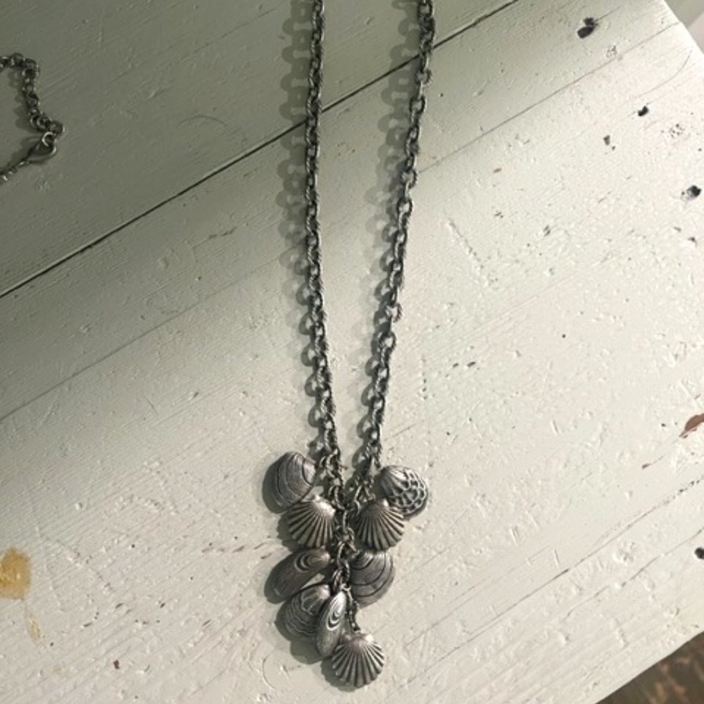 Silver Shell Necklace - Picture 2 of 5